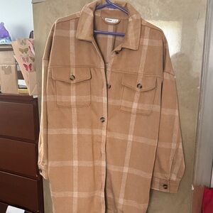 Sonoma Camel Plaid Women's Blazer